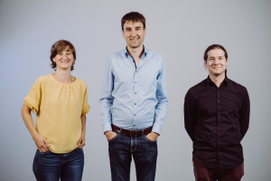 Charlotte Margot, Cedric Spillebeen en Maarten De Block van Heftig.